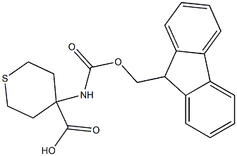 4-N-FMOC-AMINO-4-CARBOXYTETRAHYDROTHIO PYRAN 95% Struktur