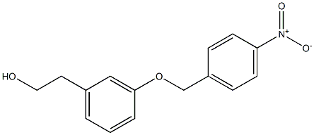 3-(4-NITRO BENZYLOXY)-PHENYTHYL ALCOHOL Struktur