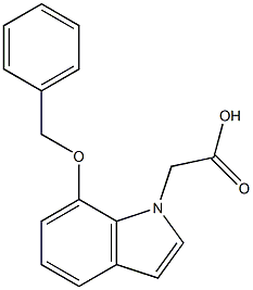 (7-BENZYLOXYINDOL-1-YL)ACETIC ACID, 95+% Struktur