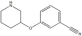 3-(3-PIPERIDINYLOXY)BENZONITRILE Struktur