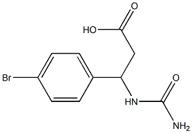 3-[(AMINOCARBONYL)AMINO]-3-(4-BROMOPHENYL)PROPANOIC ACID Struktur