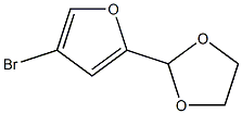 4-BROMOFURAN-2-CARBOXALDEHYDE ETHYLENE GLYCOL ACETAL 97% Struktur