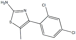 4-(2,4-DICHLOROPHENYL)-5-METHYL-1,3-THIAZOL-2-AMINE Struktur