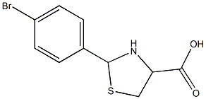 2-(4-BROMOPHENYL)-1,3-THIAZOLIDINE-4-CARBOXYLIC ACID Struktur