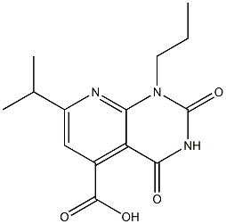 7-ISOPROPYL-2,4-DIOXO-1-PROPYL-1,2,3,4-TETRAHYDROPYRIDO[2,3-D]PYRIMIDINE-5-CARBOXYLIC ACID Struktur