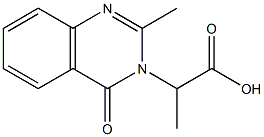 2-(2-METHYL-4-OXOQUINAZOLIN-3(4H)-YL)PROPANOIC ACID Struktur