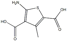 5-AMINO-3-METHYL-THIOPHENE-2,4-DICARBOXYLIC ACID 90% Struktur