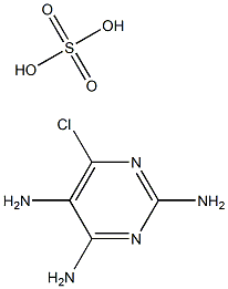 2,4,5-TRIAMINO-6-CHLORO PYRIMIDINE SULFATE, 98% Struktur