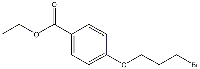 4-(3-BROMO-PROPOXY)-BENZOIC ACID ETHYL ESTER Struktur