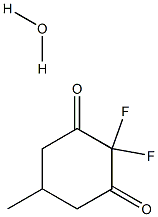 2,2-DIFLUORO-5-METHYL-1,3-CYCLOHEXANEDIONE MONOHYDRATE Struktur