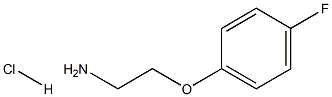 2-(4-FLUOROPHENOXY)ETHANAMINE HYDROCHLORIDE Struktur