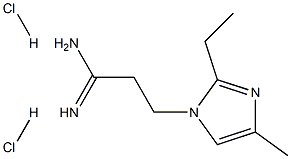 3-(2-Ethyl-4-methyl-imidazol-1-yl)-propionamidine 2HCl Struktur