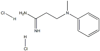 3-(Methyl-phenyl-amino)-propionamidine 2HCl Struktur