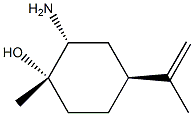 trans-2-Amino-4(S)-isopropenyl-1-methyl-cyclohexanol Struktur