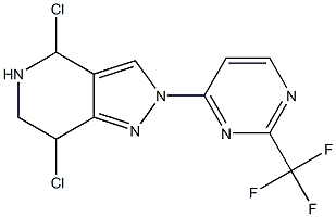 2-(2-TRIFLUOROMETHYL-PYRIMIDIN-4-YL)-4,5,6,7-TETRAHYDRO-2H-PYRAZOLO[4,3-C]PYRIDINE, DICHLORIDE Struktur