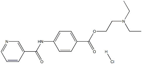 2-(DIETHYLAMINO)ETHYL 4-(NICOTINAMIDO)BENZOATE HYDROCHLORIDE Struktur