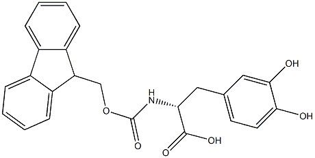 FMOC-3,4-DIHYDROXYL-D-PHENYLALANINE Struktur