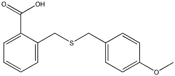 2-(4-METHOXY-BENZYLSULFANYLMETHYL)-BENZOIC ACID Struktur