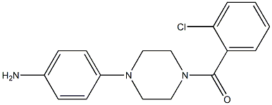 1-(2-CHLORO BENZOYL) -4-(4-AMINOPHENYL )PIPERAZINE Struktur