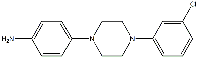 1-(3-CHLOROPHENYL)-4-(4-AMINOPHENYL ) PIPERAZINE Struktur