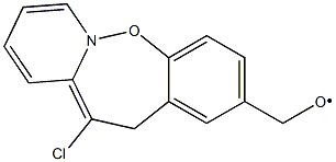 2-METHOXY,11-CHLORO DIBENZO(B,F)OXAZEPINE Struktur