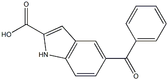 5-BENZOYL INDOLE 2-CARBOXYLIC ACID Struktur