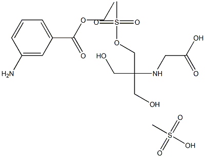 Tricaine Methanesulfonate (3-Aminobenzoic Acid Ethyl Ester Methanesulfonate) Struktur