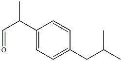 2-(4-ISOBUTYLPHENYL)PROPYLALDEHYDE Struktur