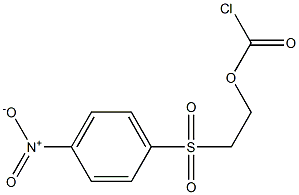 2-(4-NITROPHENYLSULFONYL)ETHYLCHLOROFORMATE Struktur