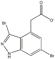 3,6-DIBROMOINDAZOLE-4-METHYL CARBOXYLATE Struktur