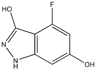 3,6-DIHYDROXY-4-FLUOROINDAZOLE Struktur