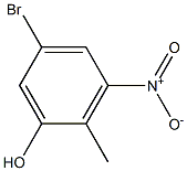 4-BROMO-2-HYDROXY-6-NITROTOLUENE Struktur