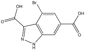 4-BROMOINDAZOLE-3,6-DICARBOXYLIC ACID Struktur