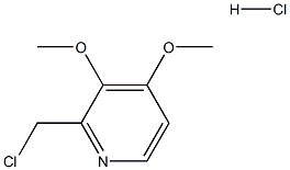 2-CHLOROMETHYL-3,4-DIMETHYLOXYPYRIDINE HYDROCHLORIDE Struktur