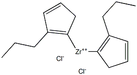 BIS(PROPYLCYCLOPENTADIENYL)ZIRCONIUM DICHLORIDE Struktur