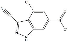 4-CHLORO-3-CYANO-6-NITROINDAZOLE Struktur