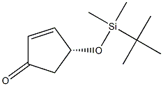 (R)-4-TERT-BUTYLDIMETHYLSILYLOXY-2-CYCLOPENTENONE Struktur