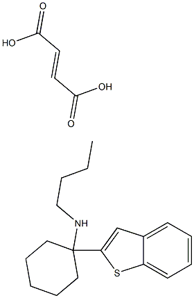 1-(2-BENZO(B)THIENYL)-N-BUTYLCYCLOHEXANAMINE FUMARATE Struktur