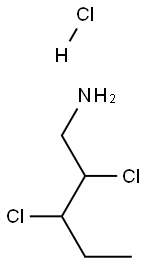 2,3-DICHLOROPENTYLAMINE HYDROCHLORIDE Struktur