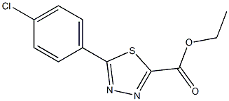 5-(4-CHLOROPHENYL)-1,3,4-THIADIAZOLE-2-CARBOXYLIC ACID ETHYL ESTER Struktur