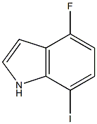 7-IODO-4-FLUOROINDOLE Struktur