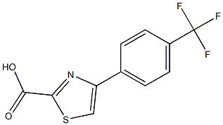 4-[4-(trifluoromethyl)phenyl]-1,3-thiazole-2-carboxylic acid Struktur