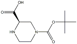 (R)-N4-BOC-PIPERAZINE-2-CARBOXYLIC ACID Struktur