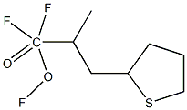 1,1,1-Trifluoro-2-(Tetrahydrothienylmethyl)-Propionic Acid Struktur