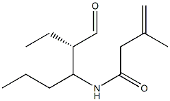 N-[(2S)-2-Formyl-1-Propylbutyl]-3-Methylbut-3-Enamide Struktur