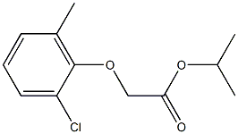 2-CHLORO-6-METHYLPHENOXYACETICACIDISOPROPYESTER Struktur