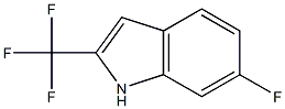 6-FLUORO-2-(TRIFLUOROMETHYL)-1H-INDOLE Struktur