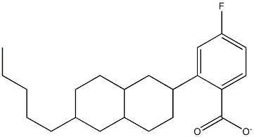 6-PENTYL-DECAHYDRONAPHTHALEN-2-YL4-FLUOROBENZOATE Struktur