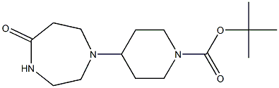 TERT-BUTYL4-(5-OXO-1,4-DIAZEPAN-1-YL)PIPERIDINE-1-CARBOXYLATE Struktur