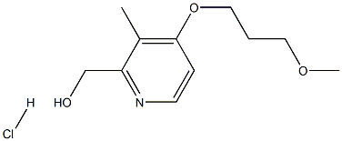 3-METHYL 4-(3-METHOXY PROPOXY) 2-HYDROXYMETHYL PYRIDINE HYDROCHLORIDE Struktur